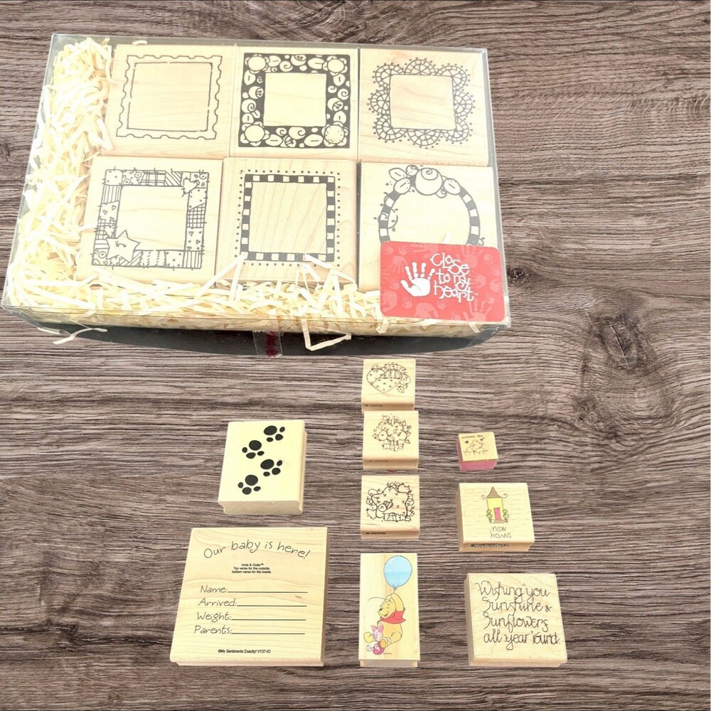 15 Rubber Stamps Various Sizes For Craft Mostly New Some Used
